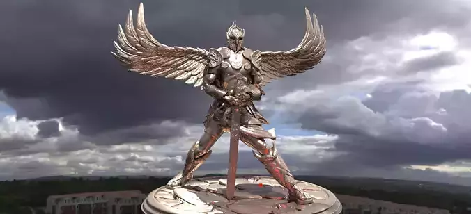 Angel Warrior Sculpture 2