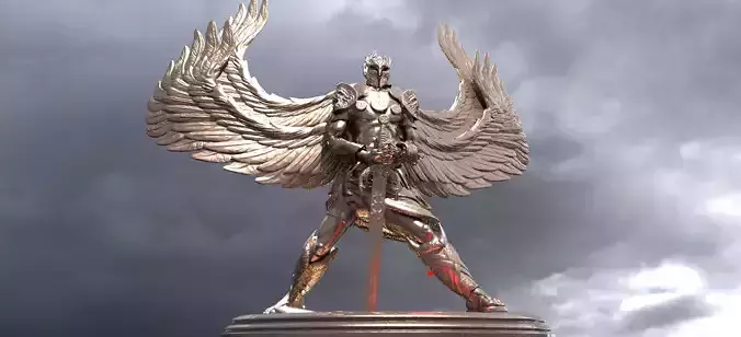 Angel Warrior Sculpture 4