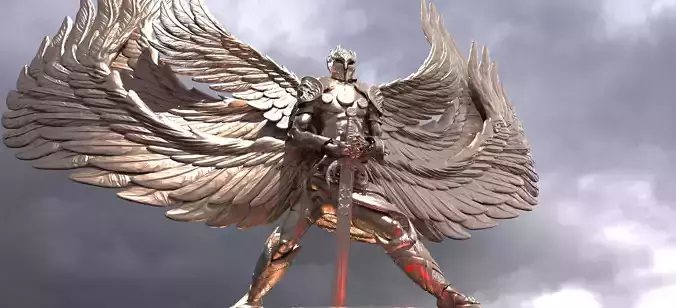 Arch Angel Warrior Sculpture 2 