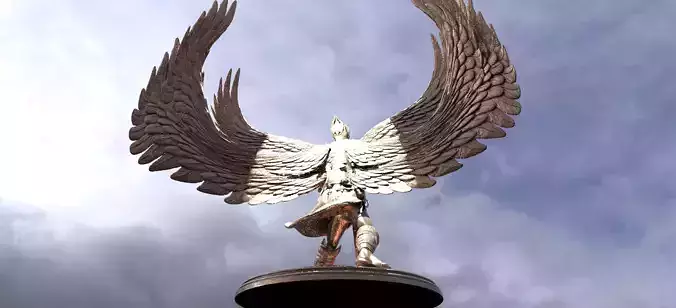 Arch Angel Warrior Sculpture 3  3D model