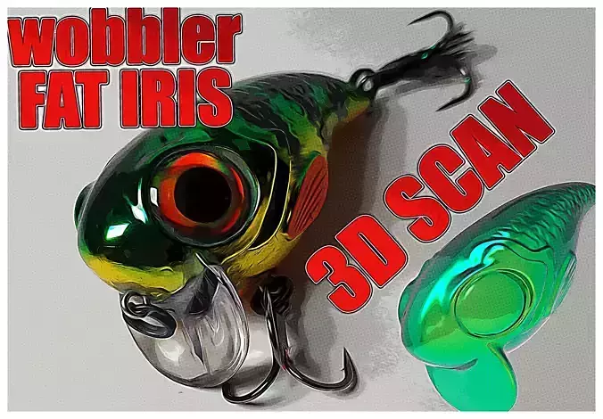 3d scan  wobbler spro fat Iris 