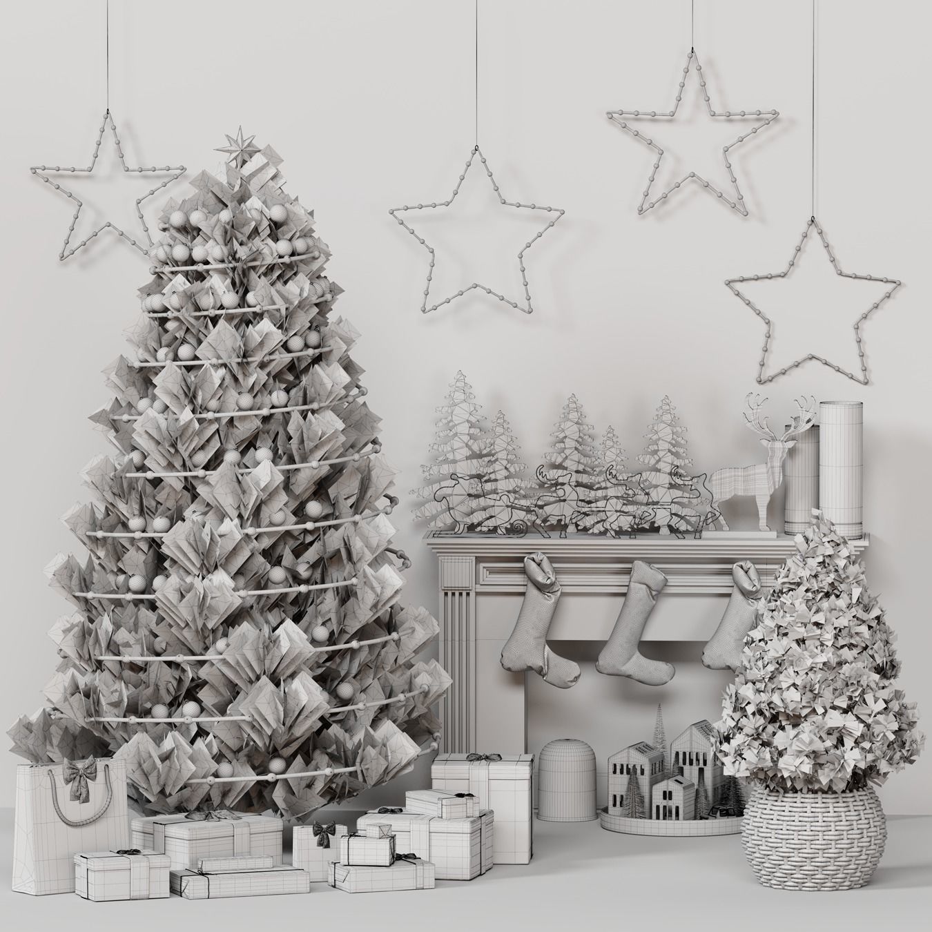 Christmas Decor Set 17 3D model_4