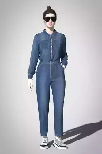 Womans overall denim