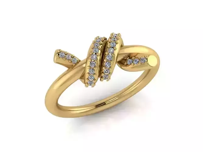 WIRE RING KNOT WOMAN