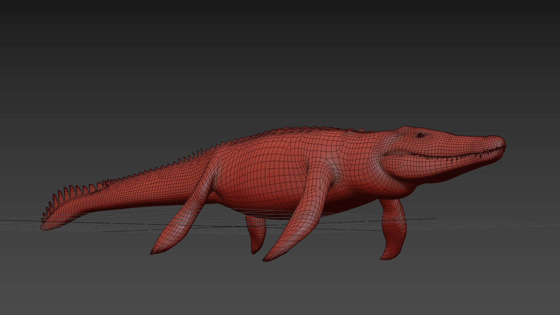 Ancient Marine Reptile - 8K animated 3D model_15