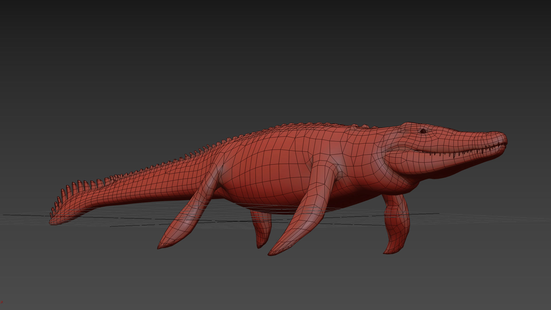 Ancient Marine Reptile - 8K animated 3D model_13
