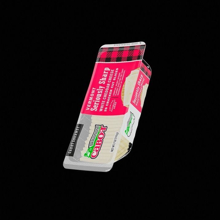 Sliced Cheddar 3D model_3