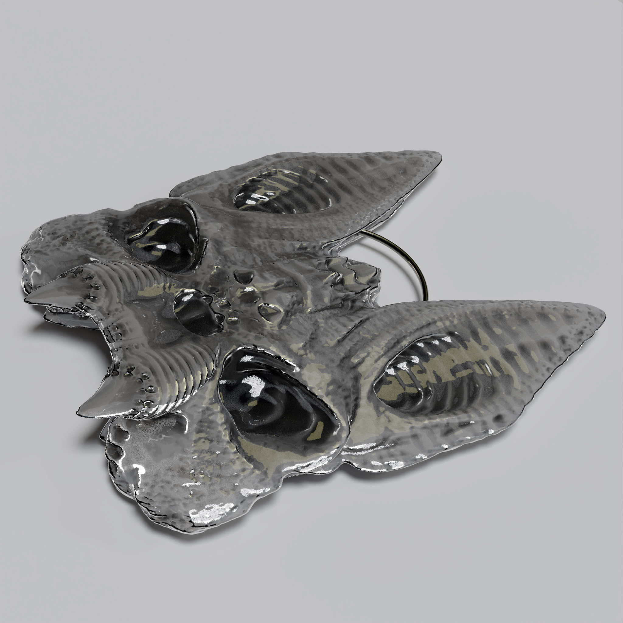 Bat Skull 3D print model_1