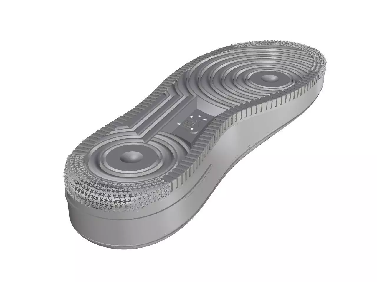 Air Fore one- Printing Sole of the shoe 3D print model_0
