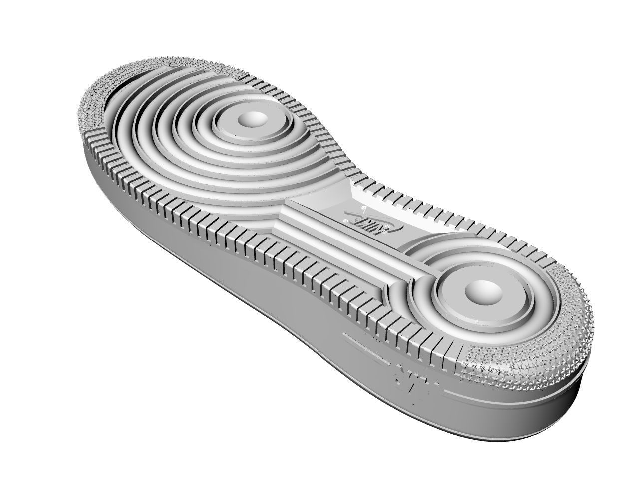 Air Fore one- Printing Sole of the shoe 3D print model_5