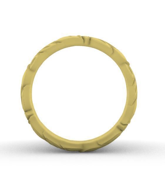 FLARE CUT PATTERN RING 3D print model_6