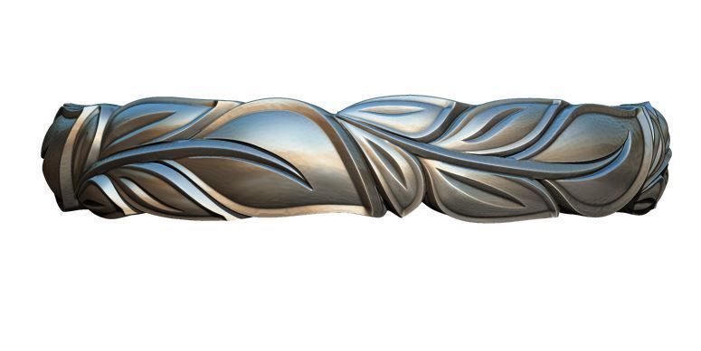 FLARE CUT PATTERN RING 3D print model_2