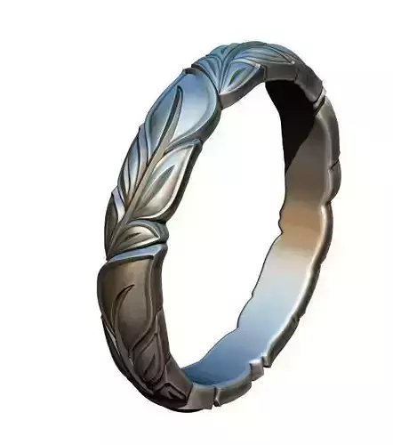 FLARE CUT PATTERN RING