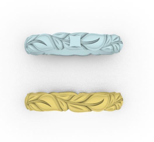FLARE CUT PATTERN RING 3D print model_8