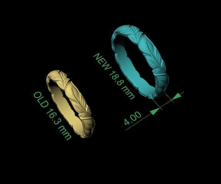 FLARE CUT PATTERN RING 3D print model_12