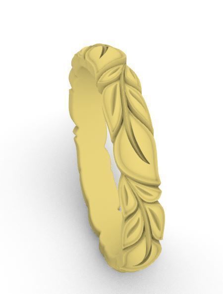 FLARE CUT PATTERN RING 3D print model_5