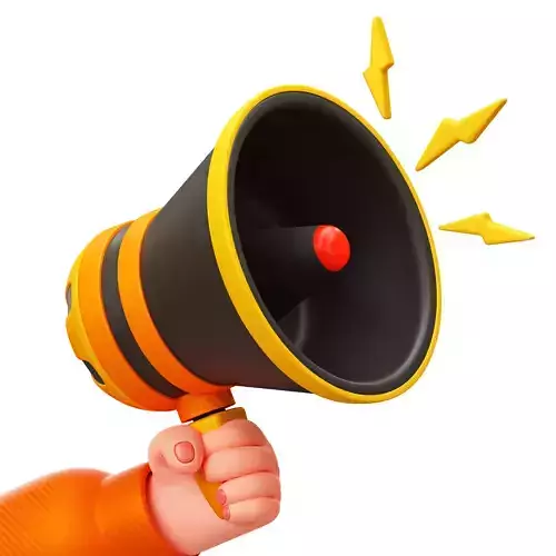 Branding and Marketing 3D Icon Low-poly 3D model