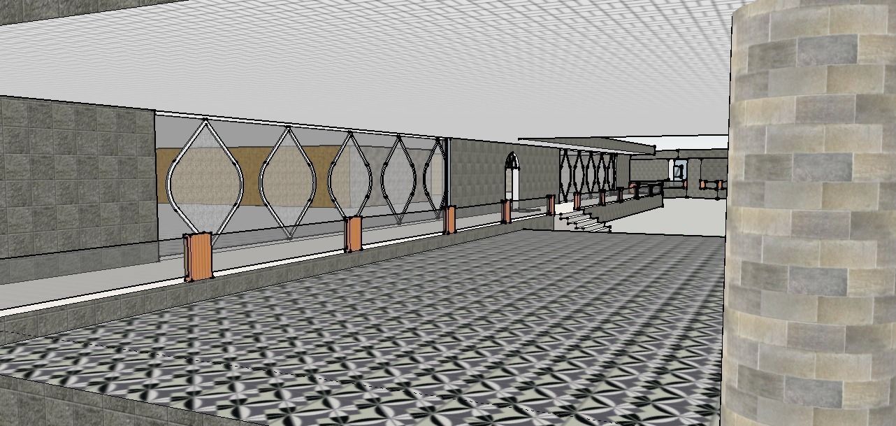 Simple Low Polygon House Building Low-poly 3D model_3