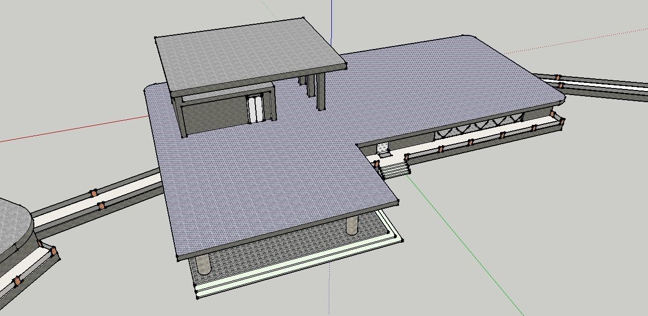 Simple Low Polygon House Building Low-poly 3D model_2