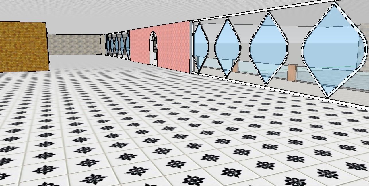 Simple Low Polygon House Building Low-poly 3D model_1