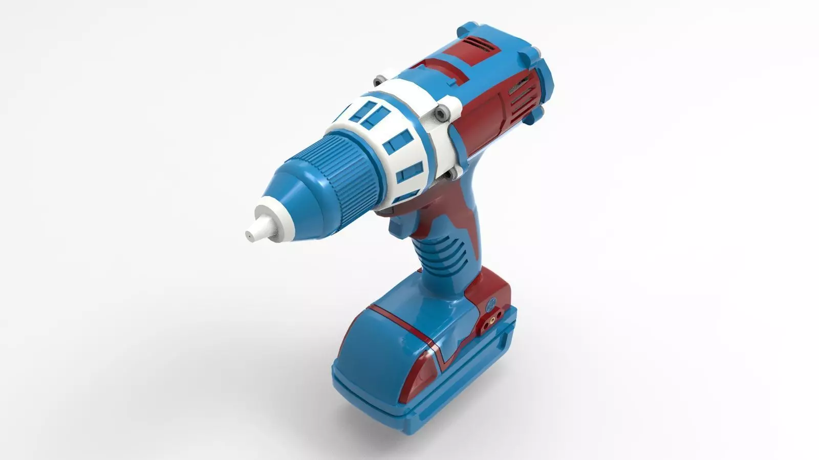 portable drill 3D model_0