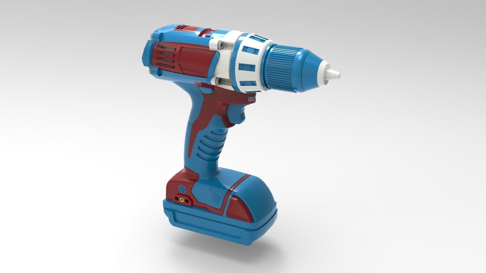 portable drill 3D model_1