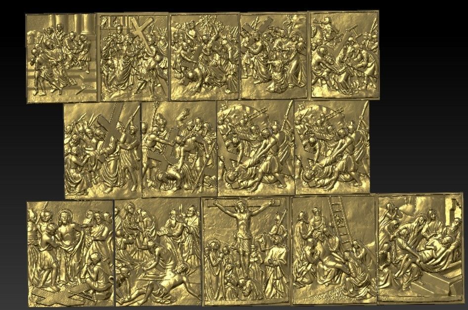 14 Stations of the Cross 3D print model_1