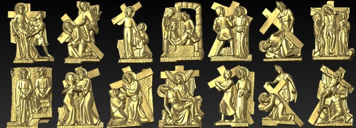 14 Stations of the Cross 3D print model_10