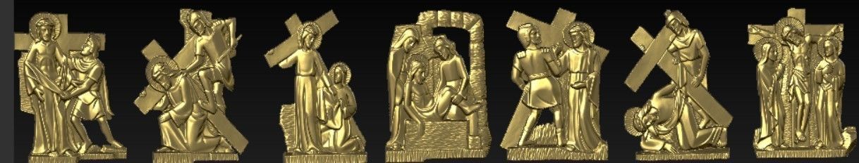 14 Stations of the Cross 3D print model_2