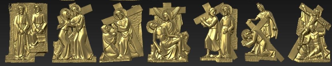 14 Stations of the Cross 3D print model_8