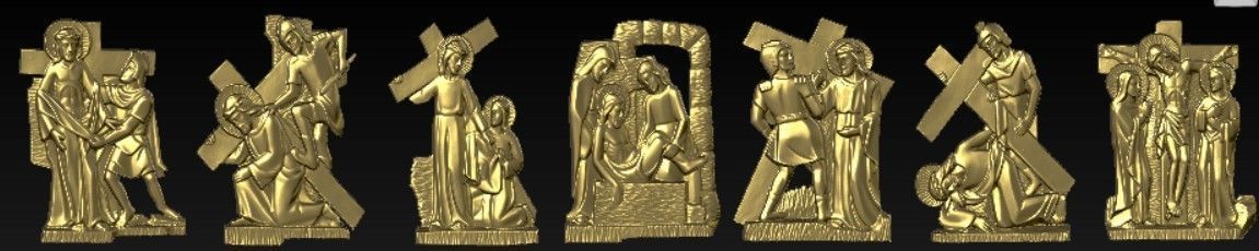 14 Stations of the Cross 3D print model_7
