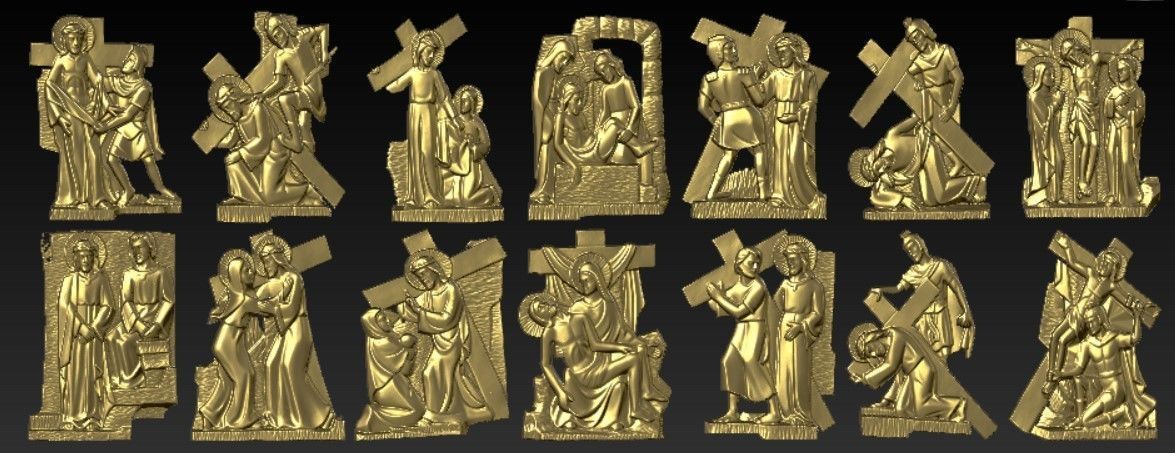 14 Stations of the Cross 3D print model_11