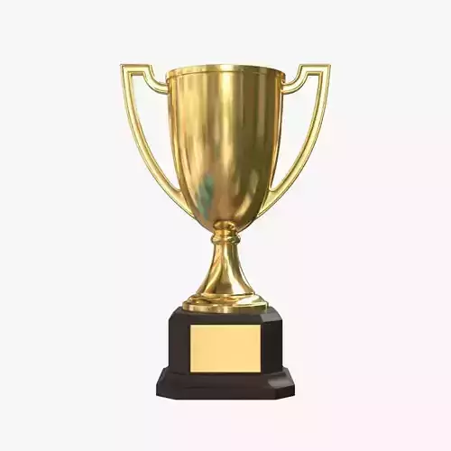 Trophy gold cup