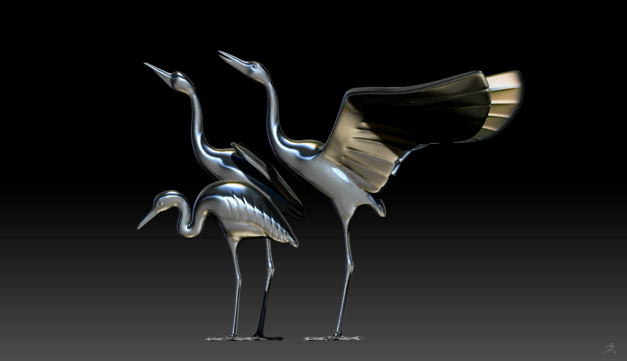Sandhill Crane 3D print model 3D print model_7