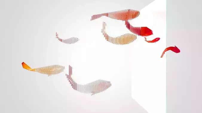 LowPoly Fish shape of