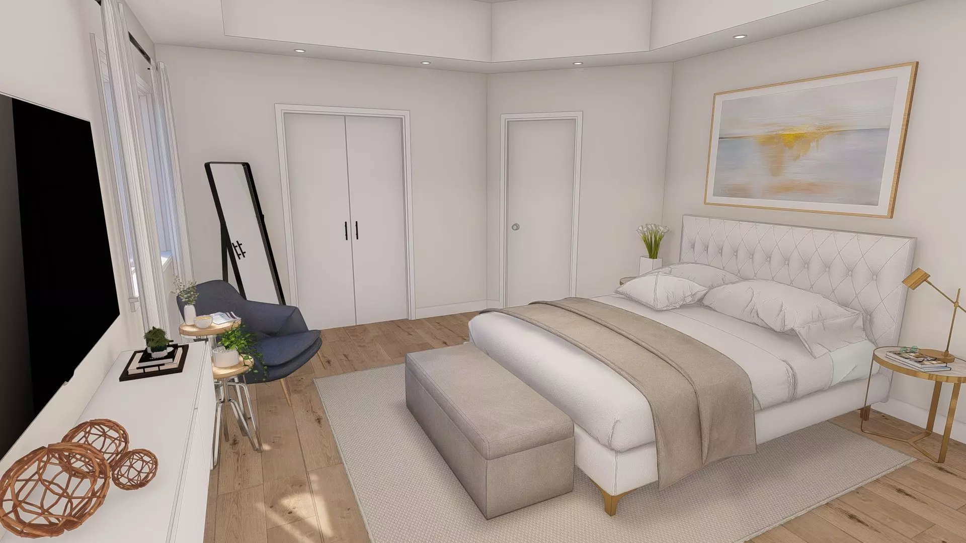 Mater Bedroom Proyect 3D model