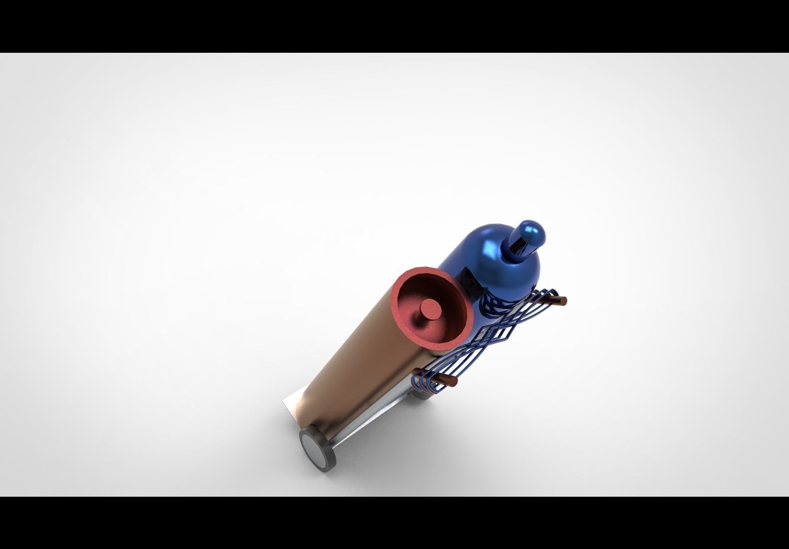 Oxygen tube Acytiline 3D model_4