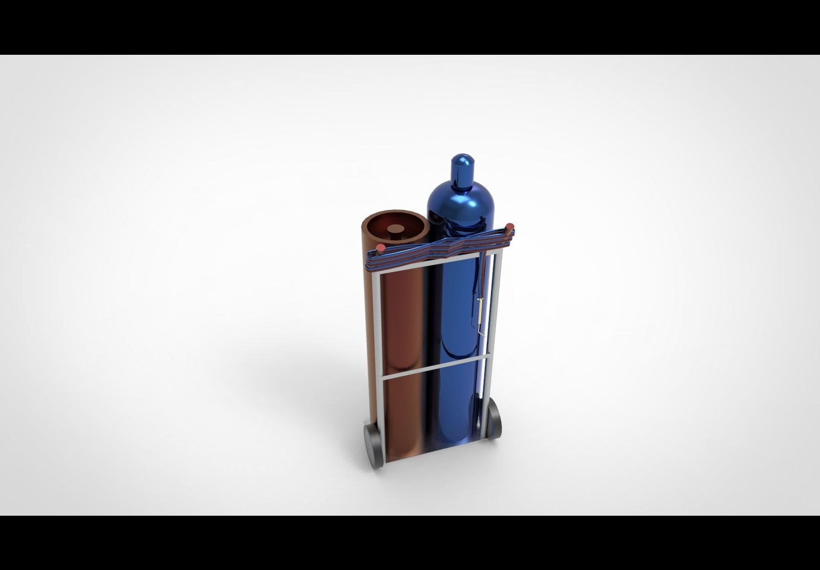 Oxygen tube Acytiline 3D model_3