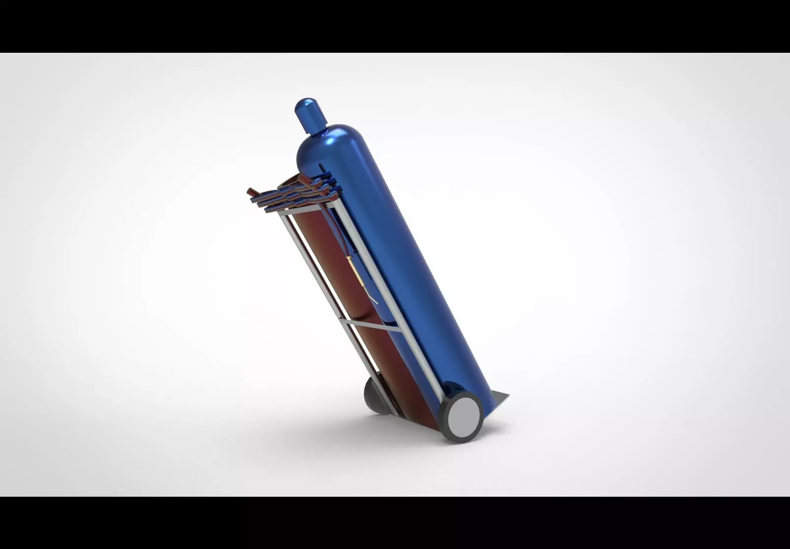 Oxygen tube Acytiline 3D model_0