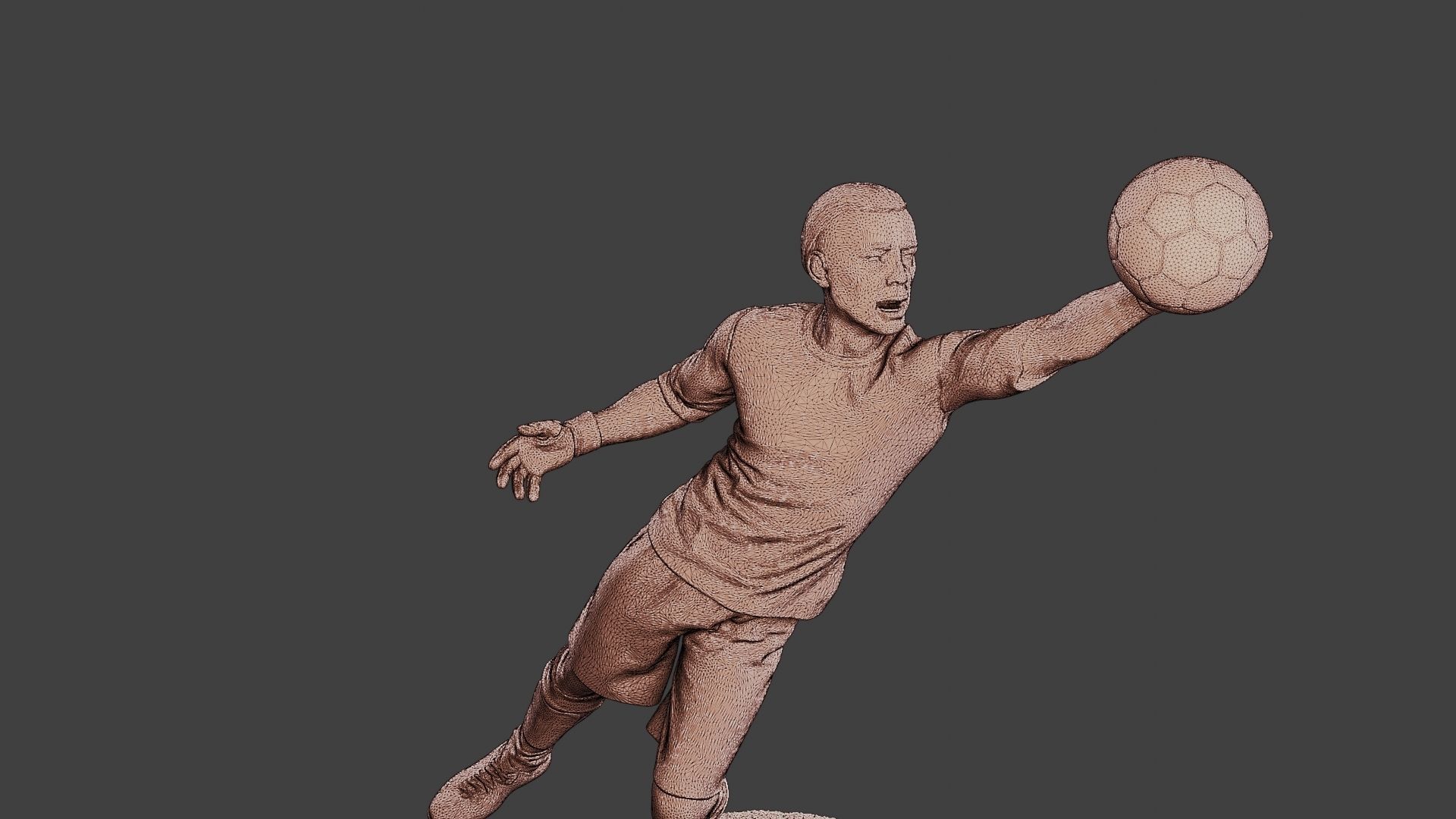 Soccer Player SP 029 3D print model_12