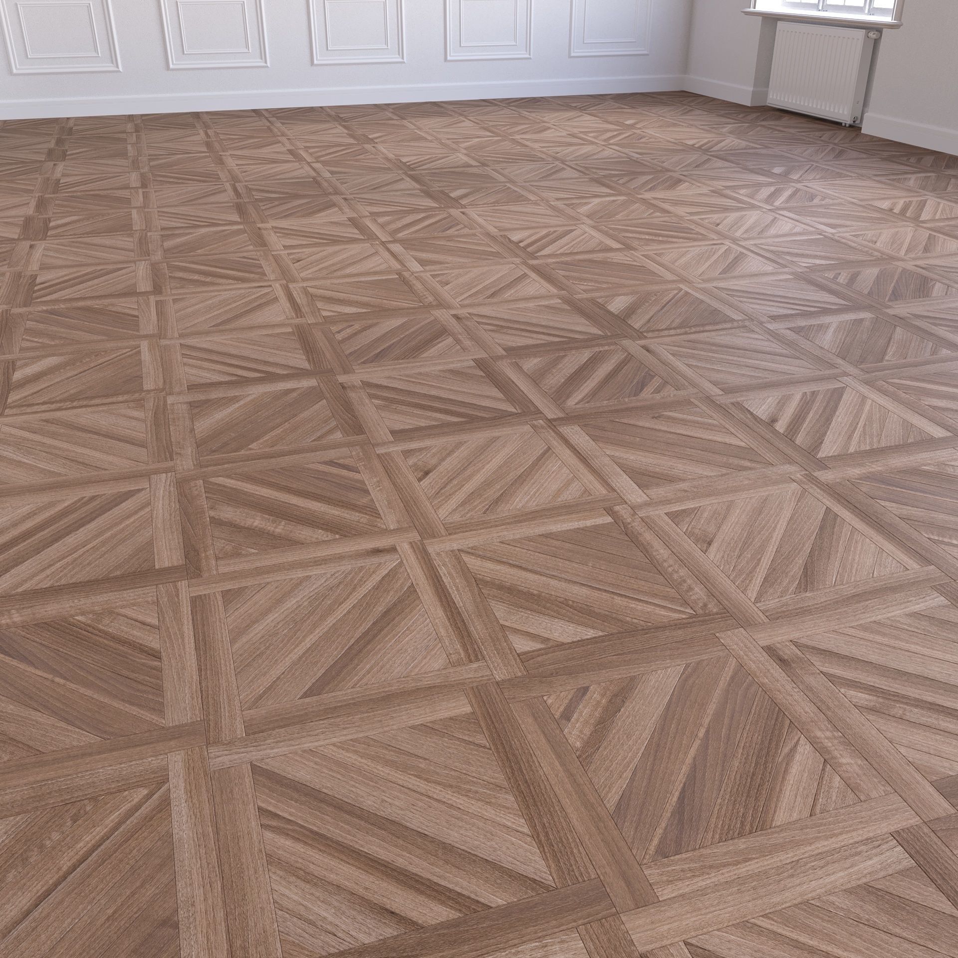 Parquet - Laminate - Wooden floor 2 in 1 Low-poly 3D model_6