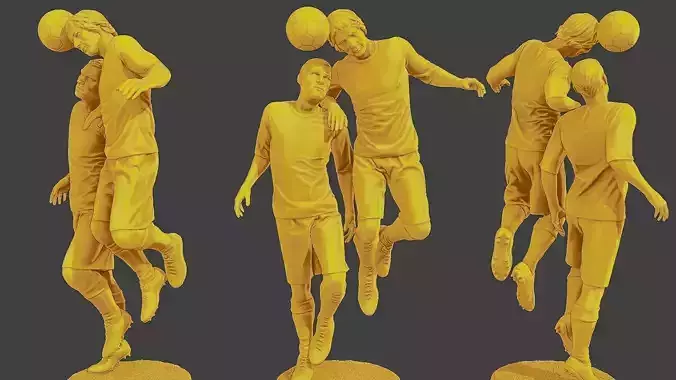 Soccer Player SP 031 032 3D print model