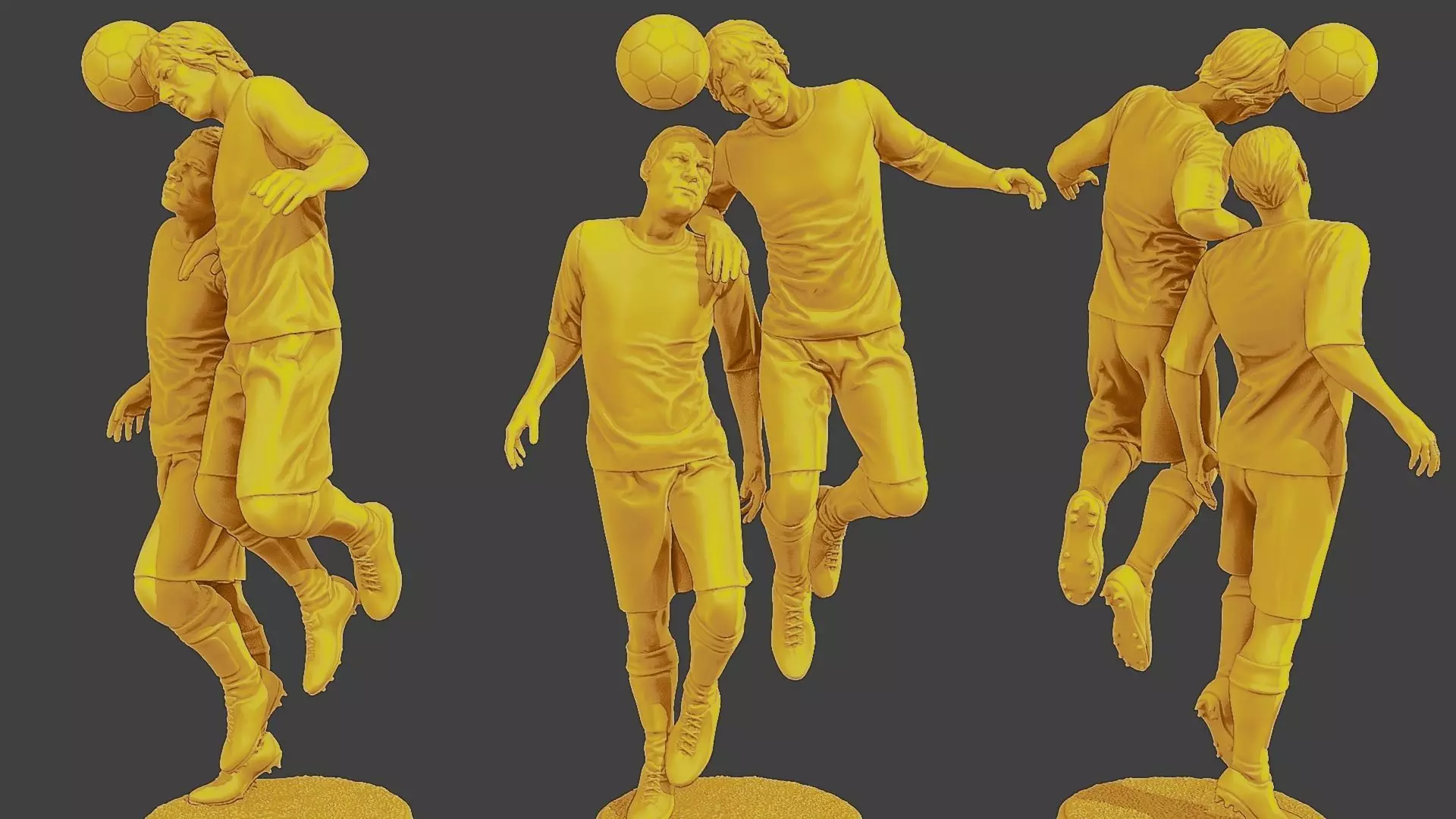 Soccer Player SP 031 032 3D print model