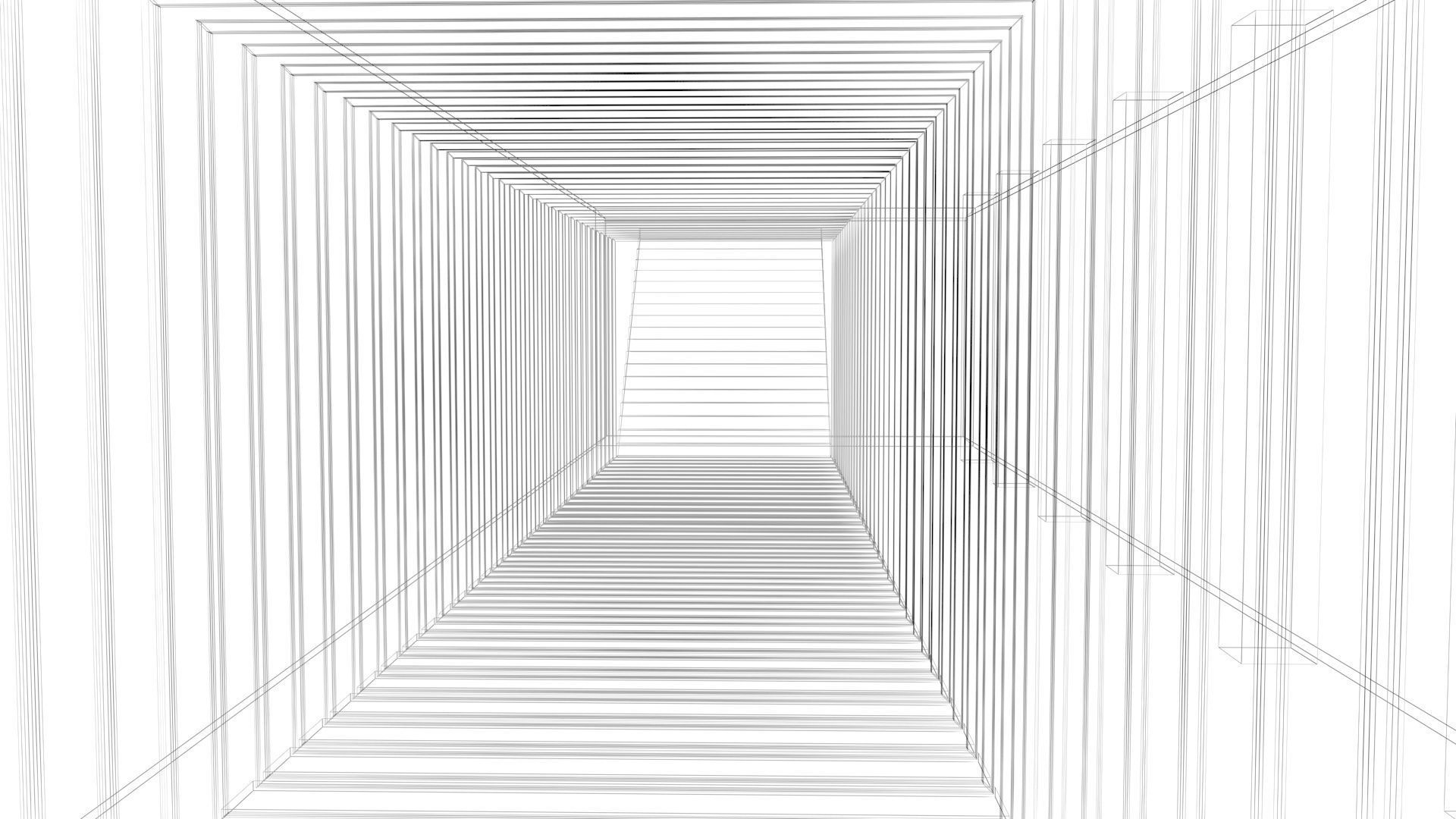 Green Spiatal Tunnel 3D model_27