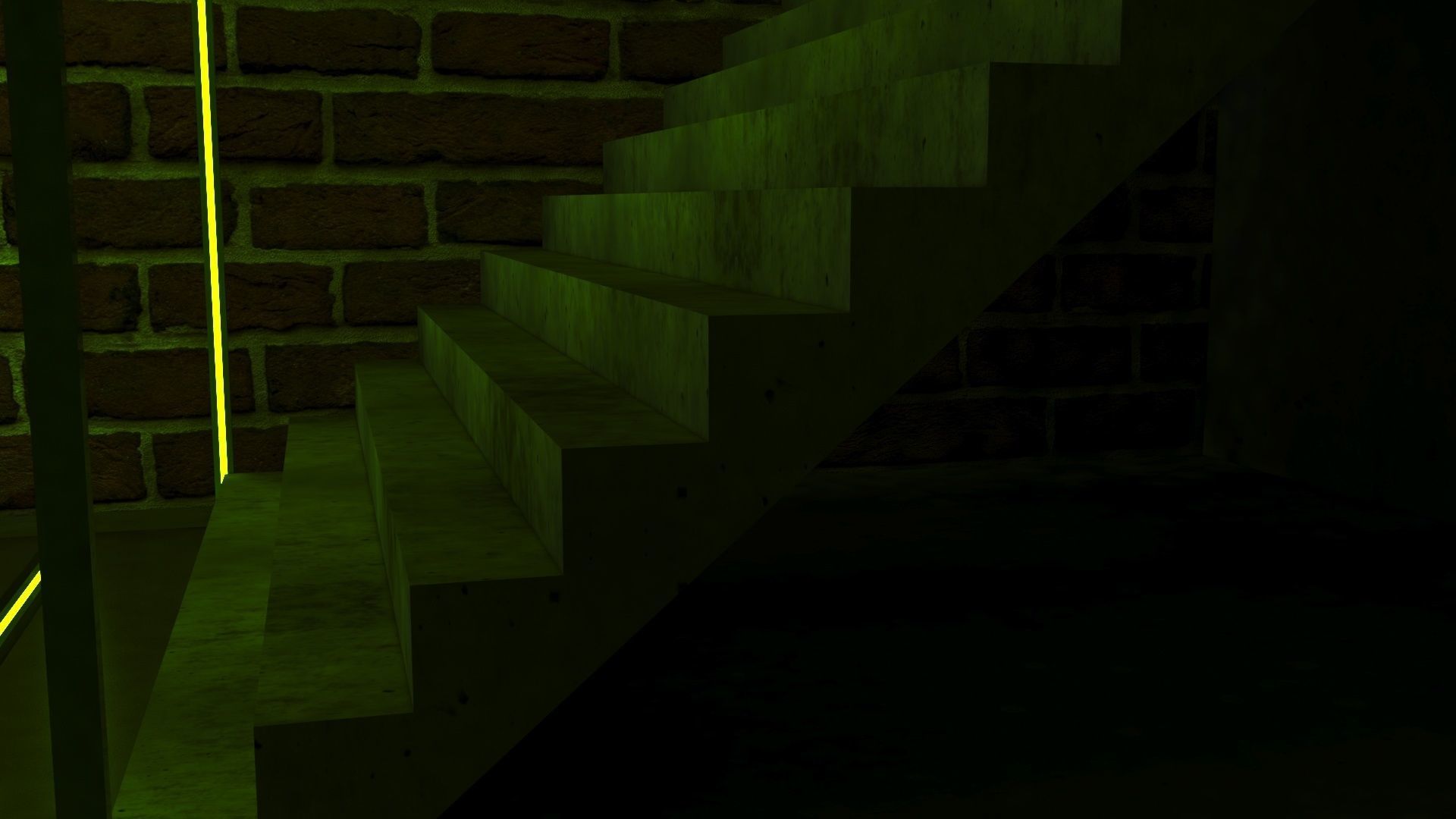 Green Spiatal Tunnel 3D model_4