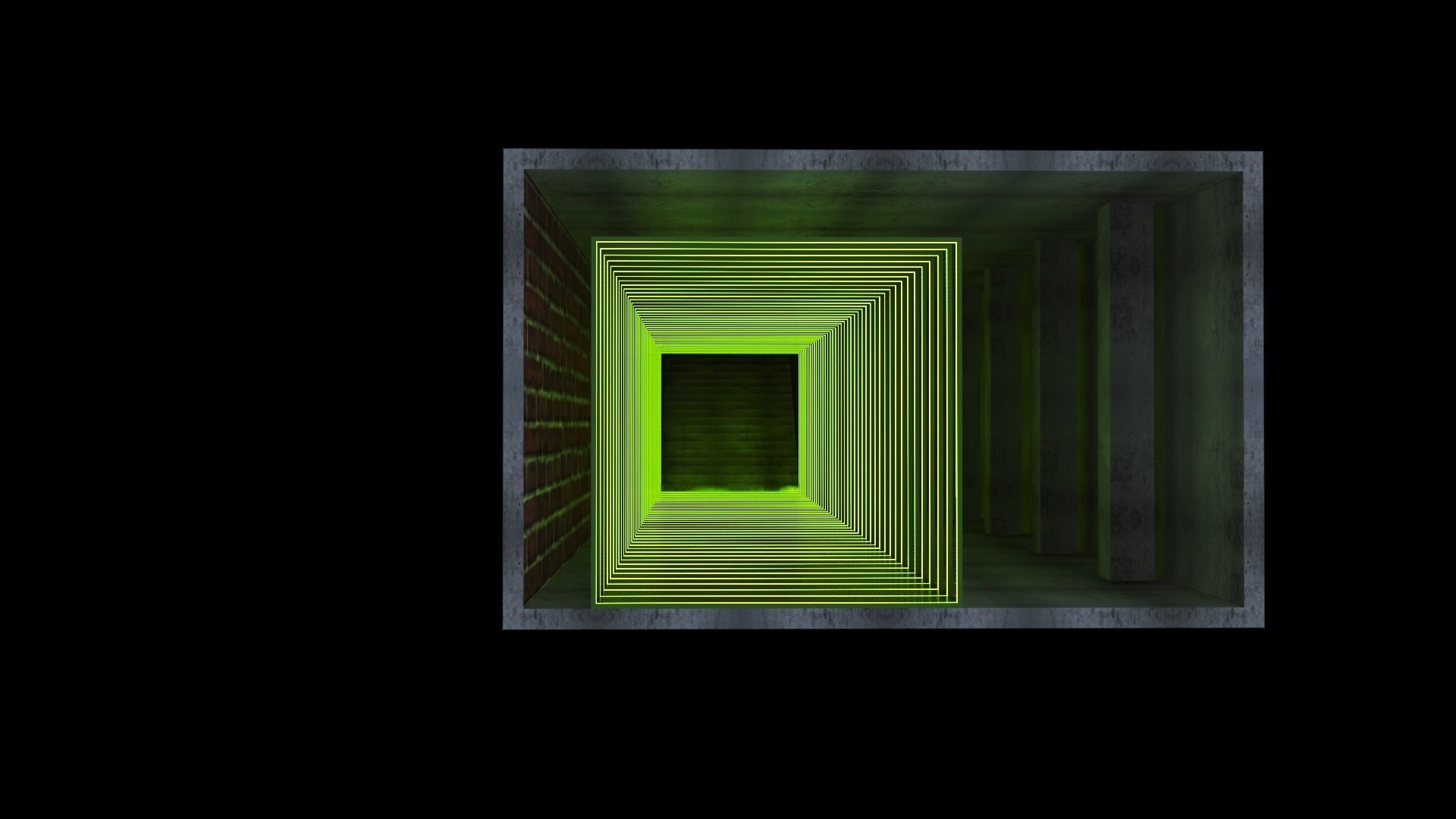 Green Spiatal Tunnel 3D model_19