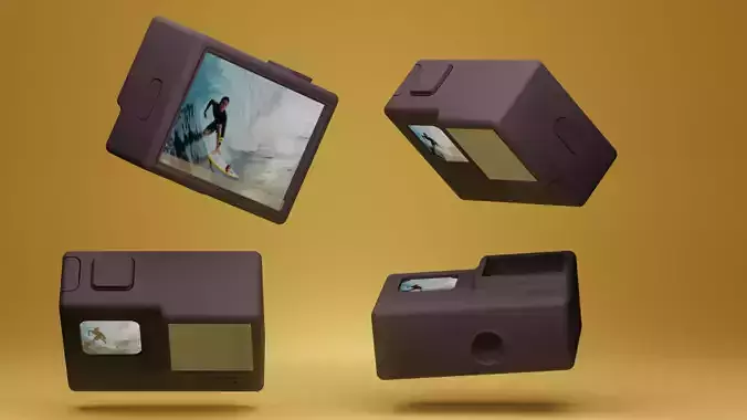 GoPro 3D model - High Polygon