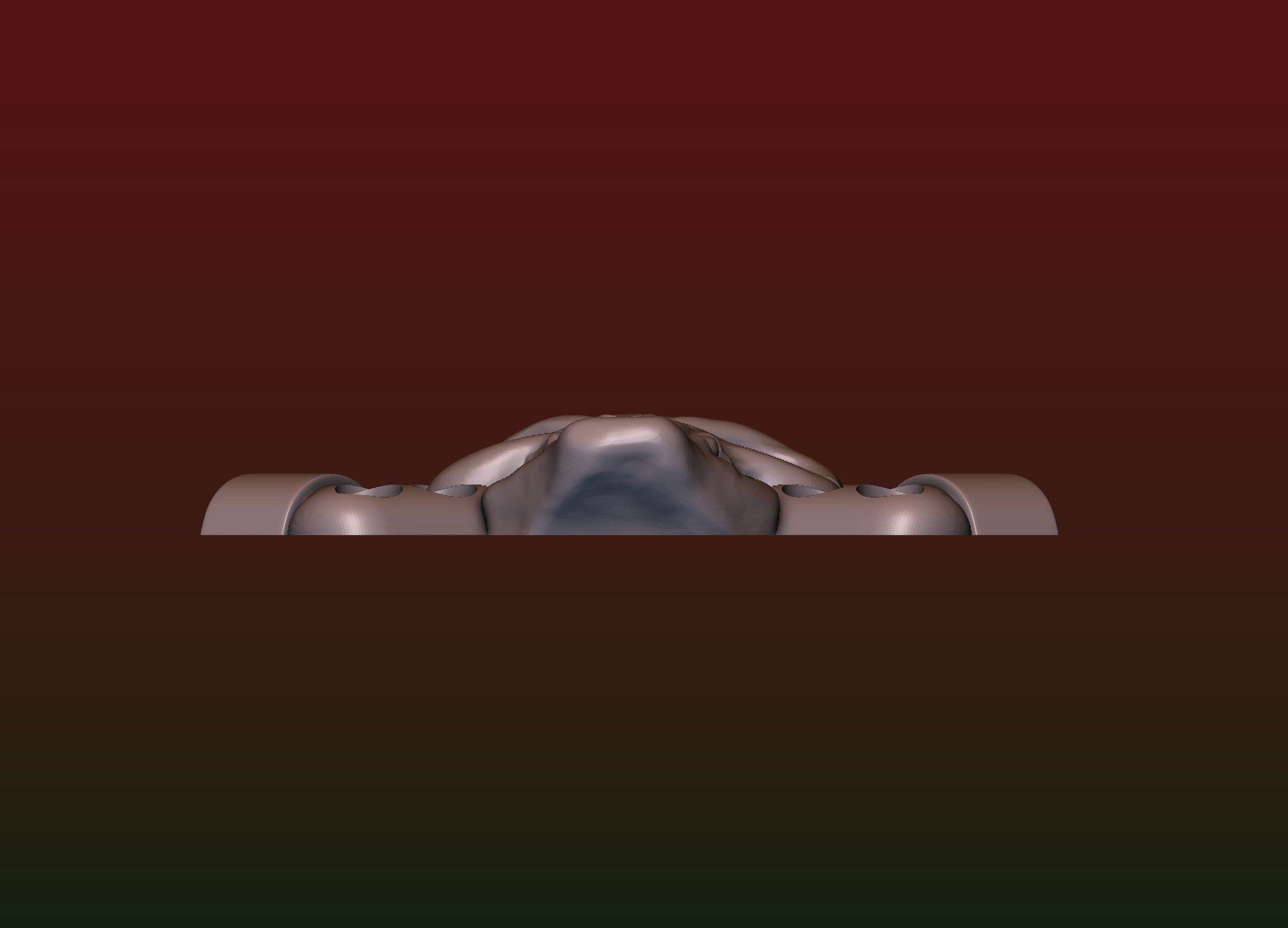 Skull Biohazard Relief 3D print model_19