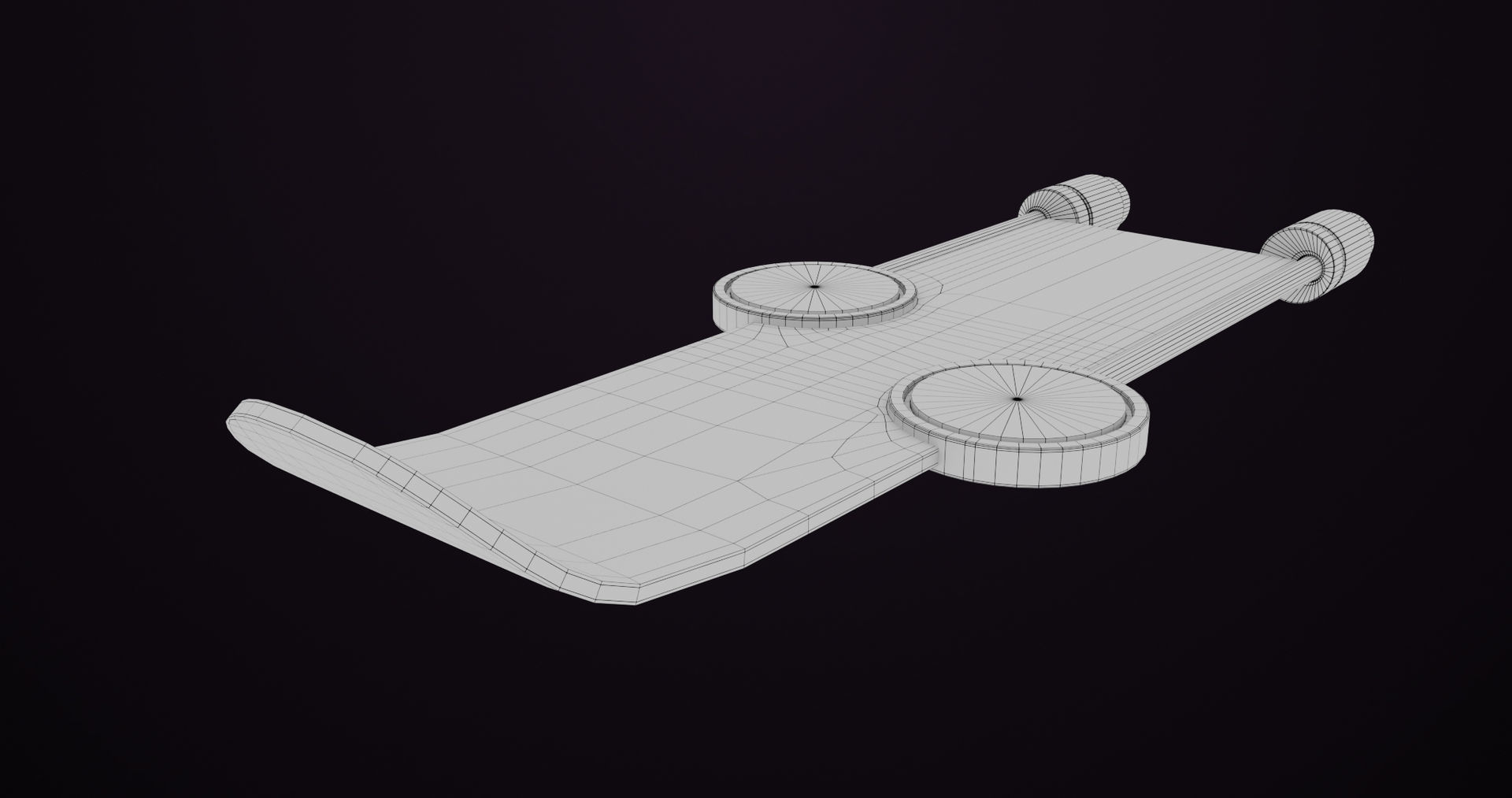 Sci Fi Hoverboard 9 All PBR Unity UE Textures Included Low-poly 3D model_19