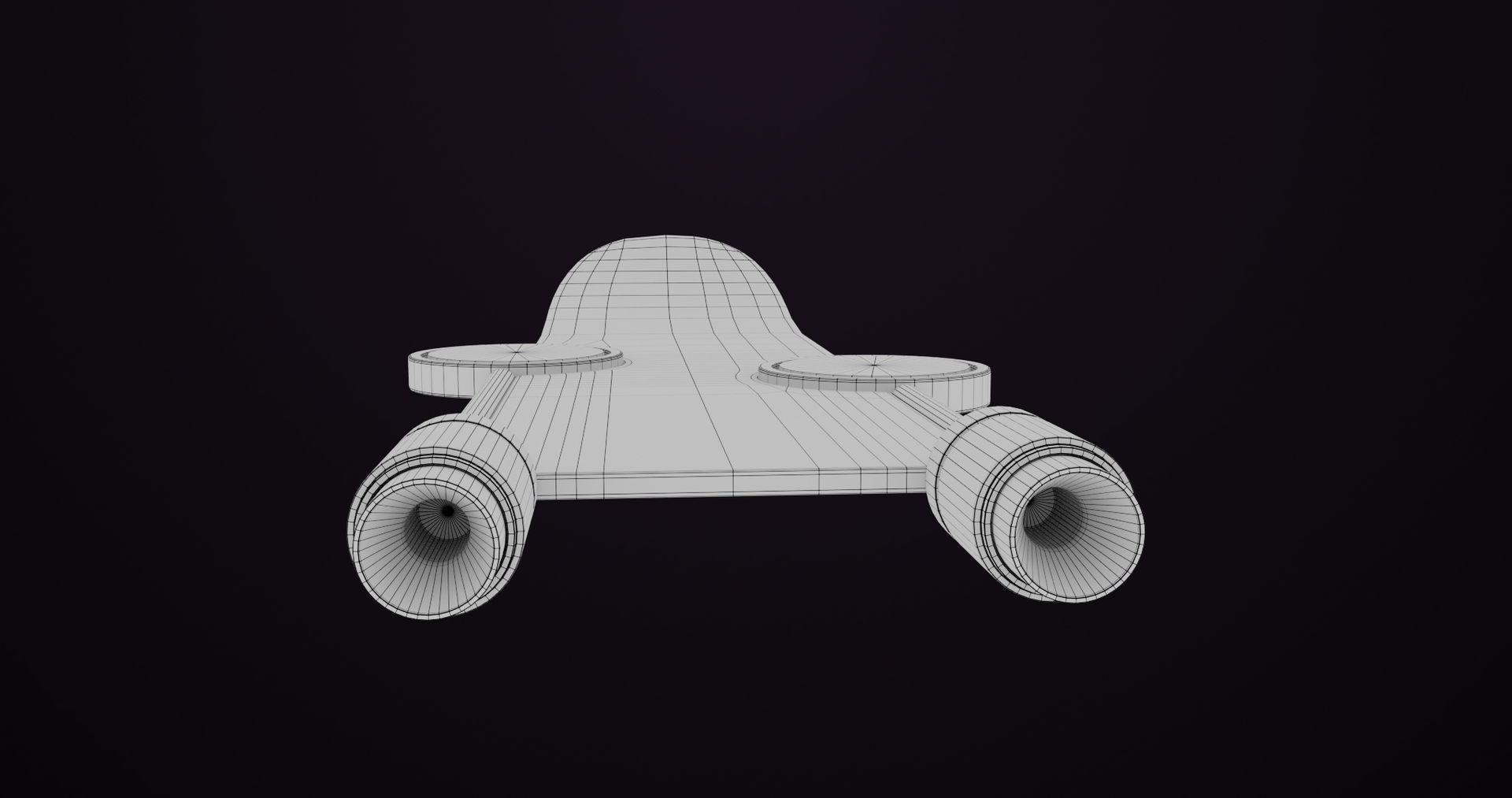Sci Fi Hoverboard 9 All PBR Unity UE Textures Included Low-poly 3D model_21